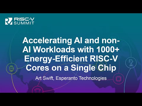 Accelerating AI and non-AI Workloads with 1000+ Energy-Efficient RISC-V Cores on a Sing... Art Swift