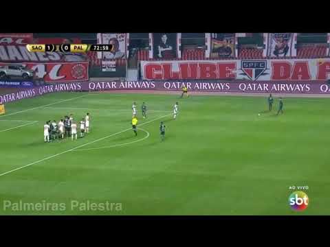 Gol de falta Patrick de Paula contra o São Paulo pela Libertadores 2021