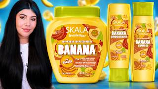 🍌 SKALA FRUTÁSTICA BANANA: Para cabelos com frizz e quebradiços [No/Low Poo]