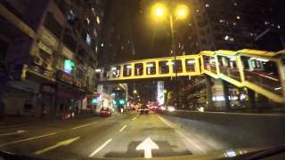 Night Drive in Hong Kong Island