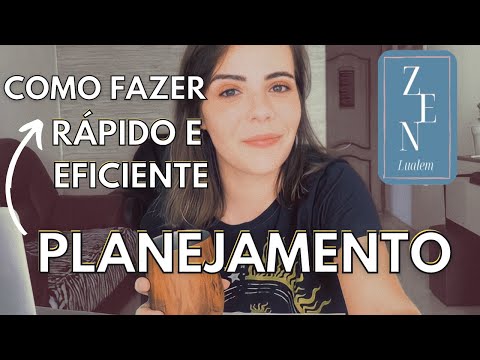 4 PASSOS para fazer seu PLANEJAMENTO SEMANAL Organização semanal eficiente, rápida PARA INICIANTE
