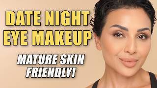 Date Night Glam Eye Makeup For Over 40 Mature Skin! | Nina Ubhi