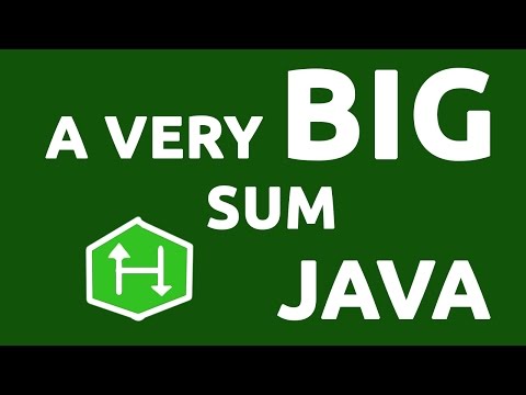 A Very Big Sum Hackerrank Java Solution