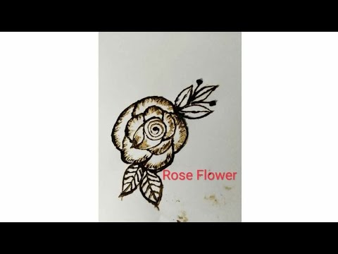 Amazing Rose Flower Mehedi Art || Henna Art By Habibah