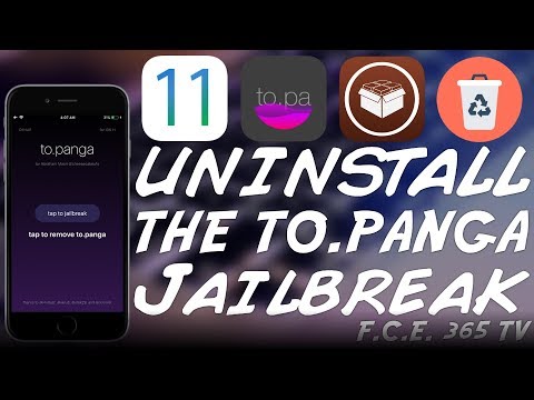 iOS 11.x How to Remove To.Panga Jailbreak (For Electra Jailbreak With Cydia)
