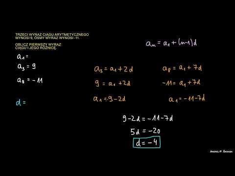 Różnica i obliczanie wyrazu ogólnego