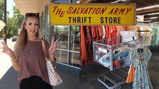 SALVATION ARMY THRIFT SHOPPING | SO MANY GREAT SUMMER OUTFITS