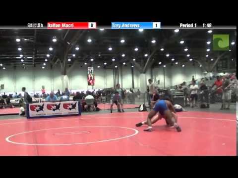 Men 55 KG / 121.25 lbs - Dalton Macri vs. Trey Andrews