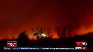 Refuge Fire just Northeast of Lost Hills
