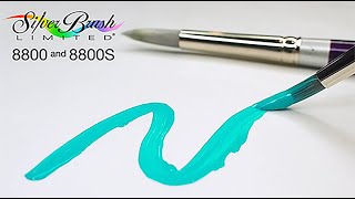 SILVER BRUSH SILVER SILK PENNELLO TONDO MANICO CORTO SERIE 8800S