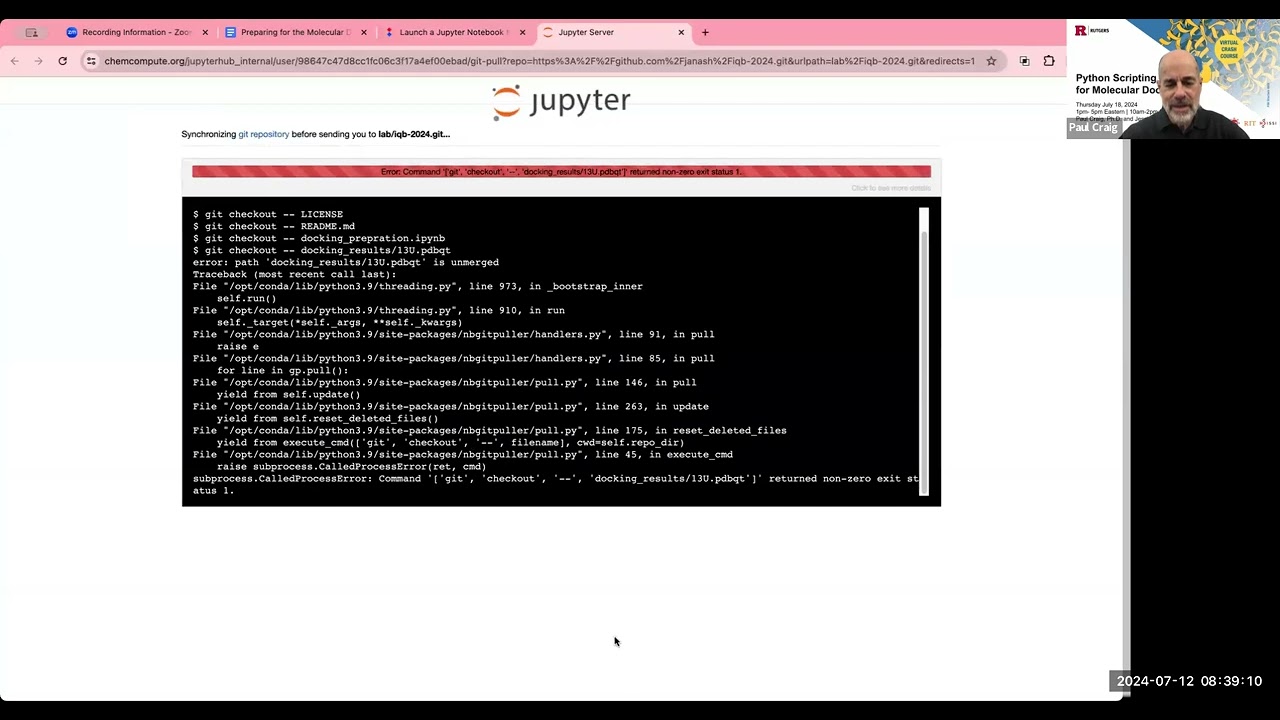 Preparing the development environment for Python Scripting for Molecular Docking Crash Course