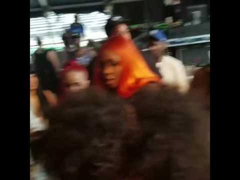 Remy ma and cardi b backstage at summer jam 2017