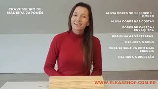 Vídeo de Travesseiro de Madeira Almofada Massageadora para dor no Pescoço e Lombar