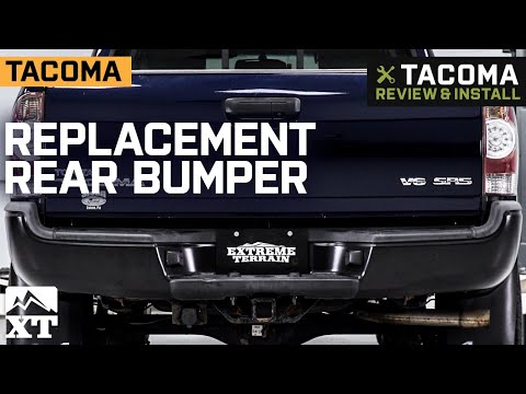2005-2015 Tacoma Replacement Black Rear Bumper Review & Install