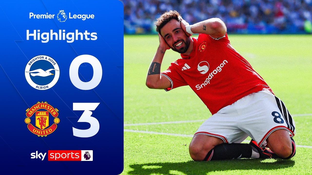 Bruno breaks assist record AND scores! | Brighton 0-3 Man Utd | Premier League Highlights