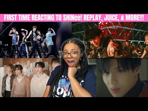 FIRST TIME LISTENING TO SHINee! REPLAY, JUICE, POET | ARTIST, SHERLOCK& TELL ME WHAT TO DO REACTION