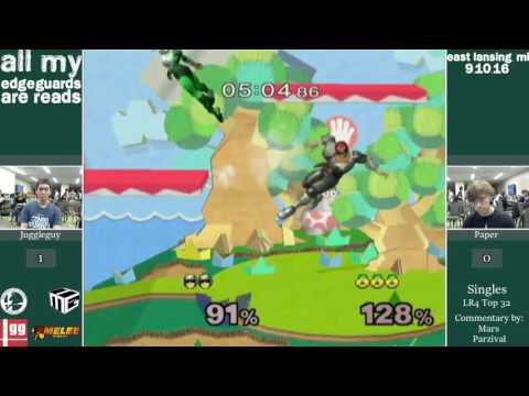 AMEGAR - Juggleguy (Falcon) vs Paper (Sheik) - LR4