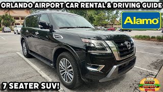 Florida Orlando International Airport Car Hire Rental & UK Driving Guide - Alamo 7 Seater SUV