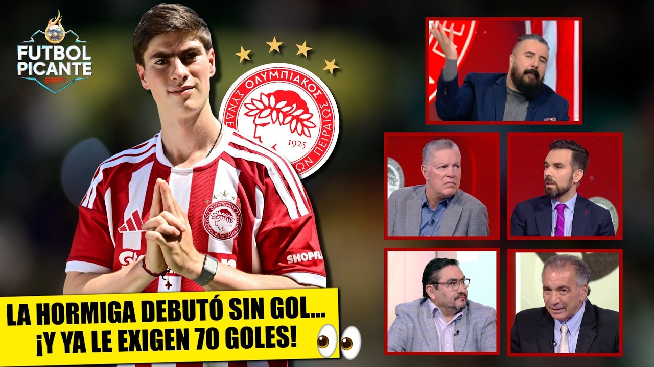 LA HORMIGA debutó con OLYMPIACOS y ya le ponen meta de SANTI GIMENEZ con Feyenoord | Futbol Picante