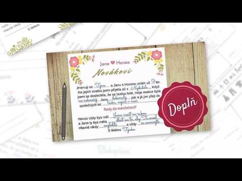 Svatební zábava - doplňovačka