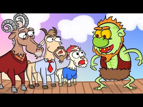 Three Billy Goats Gruff & the Troll - Story Time at Cool School!
