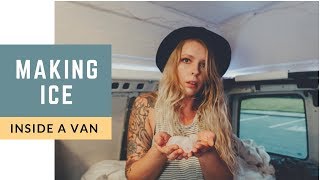 IS MAKING ICE IN A VAN POSSIBLE ??? | NEWAIR AI-250W PORTABLE ICE MAKER REVIEW