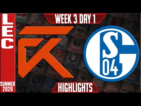 XL vs S04 Highlights | LEC Summer 2020 W3D1 | Excel vs Schalke 04