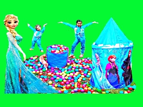 DISNEY FROZEN Movie Videos 2016 Ice Castle Rainbow Ballpit Surprise Kids Videos Fun Activities Video