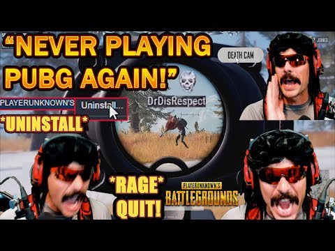 DrDisrespect OFFICIALLY UNINSTALLS PUBG & NEVER Playing It Again! *RAGE QUIT!*