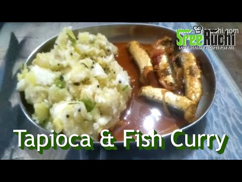 Tapioca & Fish Curry Kannada | Easy fish recipe Kannada