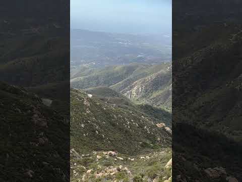 Santa Barbara coastline panoramic views, from Flores Peak