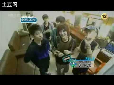090605 SHINee BAckstage with Kangin SuJu