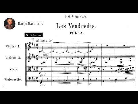 Sokolov/Glazunov/Lyadov - Les Vendredis Polka (1899)