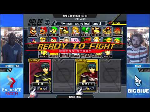 NGPU 39 SSBM - Yasu (Black Marth) vs. Kalvar (Red Marth) - Melee LF