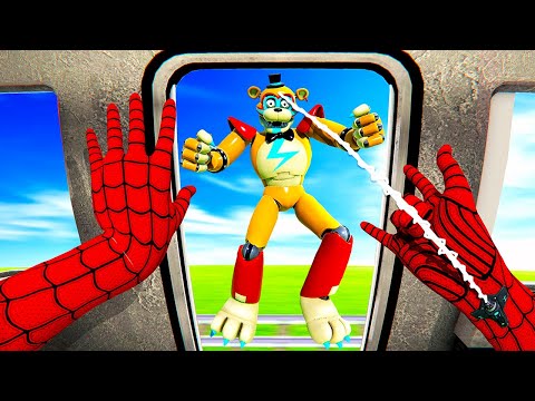 Pushing FNAF Animatronics Off a Train - Bonelab VR Mods