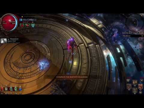 POE Lacerate max block bleed glad Maven 10 map bosses