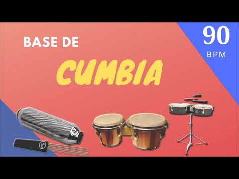 Base De CUMBIA Para IMPROVISAR (90 Bpm) Octapad, Timbal, Guiro