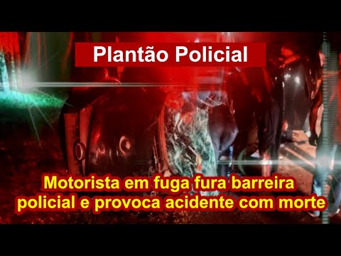 Motorista em fuga fura barreira policial e provoca acidente com morte na RS-344 em Santo Ângelo
