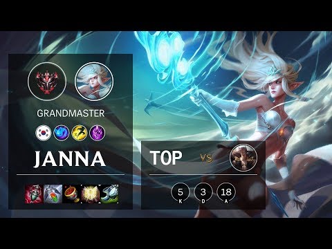 Janna Top vs Sett - KR Grandmaster Patch 10.6
