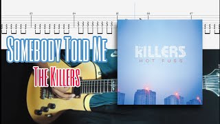 Download lagu Somebody Told Me - The Killers (guitar cover   Tab) mp3