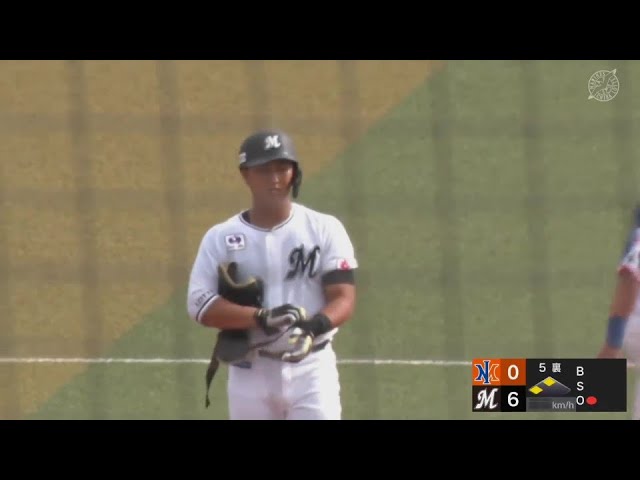 【ファーム】マリーンズ・山口航輝 2点タイムリー2ベースで本日5打点目の大活躍!!  2024年9月21日 千葉ロッテマリーンズ 対 オイシックス新潟アルビレックスBC