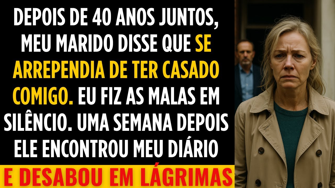 Depois de 40 anos, meu marido disse que se arrependeu de ter se casado comigo, então ele encontrou..