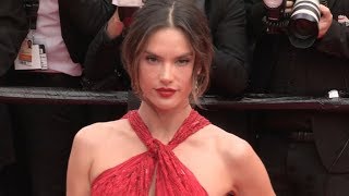 Alessandra Ambrosio on the red carpet of Les Miserables in Cannes