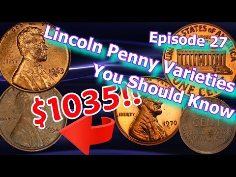 Lincoln Penny Varieties You Should Know - Ep.27 1963, 1970, 1934