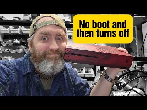 Xbox One S powers on but doesn't boot then shuts off.