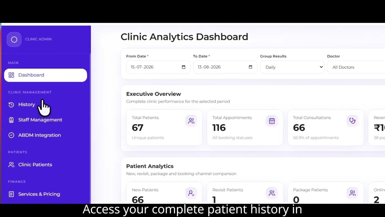 Thumbnail for Patient History & Data Export