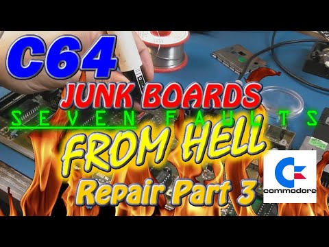 Commodore 64 (C64) Junk Board Repairs Part 3