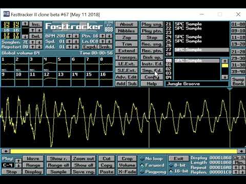 Snes SPC/SPC700 file conversion,real Snes Samples,Donkey Kong Country,Jungle Groove Showcase