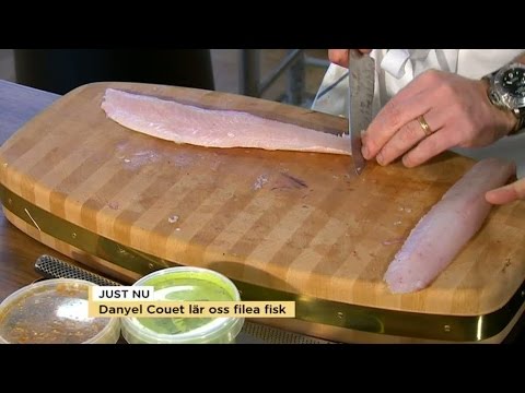 Danuel Couet lär oss att filéa fisk - Nyhetsmorgon (TV4)