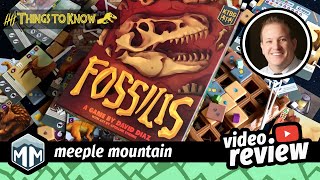 Fossilis - 5 Things You Need to Know - Review - Boardgame Brody